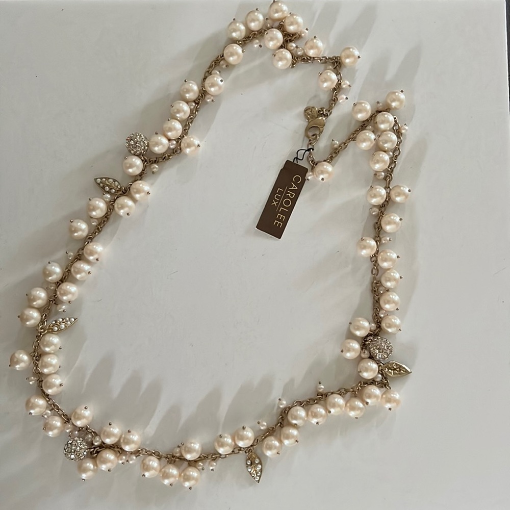 Carolee Lux long necklace NWT